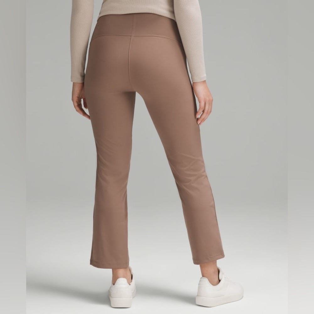 NEW Lululemon Women Smooth Fit Pull-On High-Rise Cropped Pant Brown - Picture 2 of 10